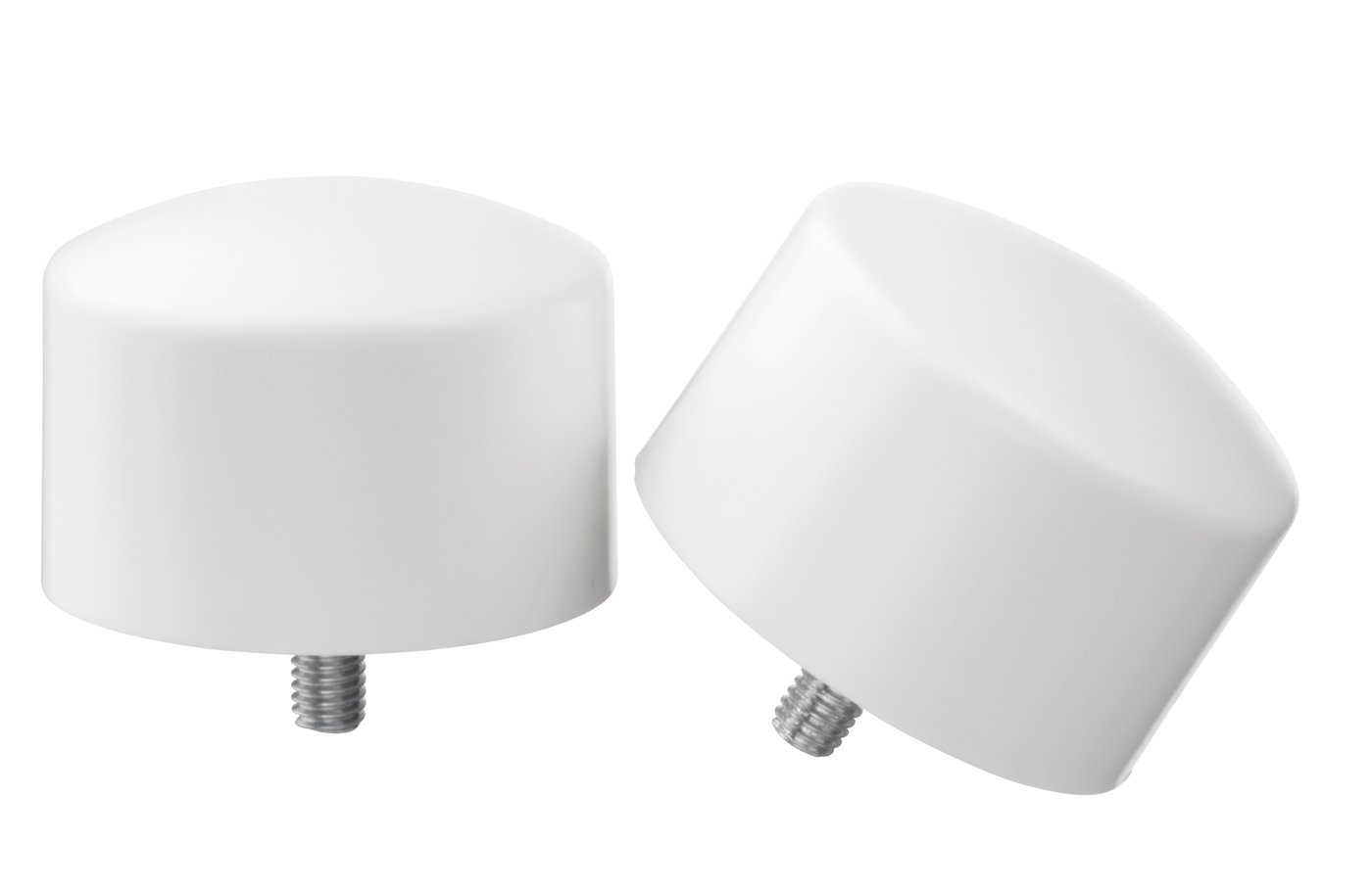 IKEA RAFFIG ändknoppar, 1 par, vit