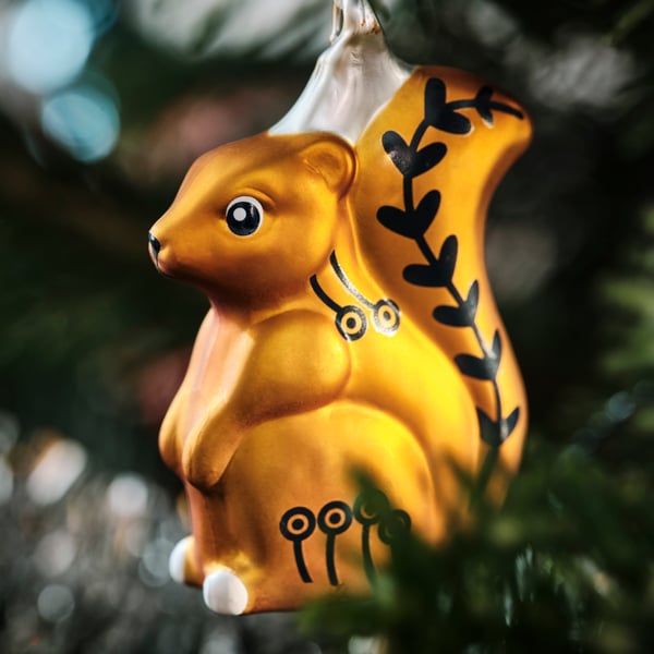 A bauble glass/animals VINTERFINT tree ornament