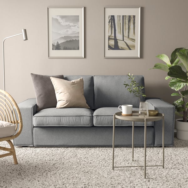 A Tibbleby beige/grey KIVIK 2-seat sofa