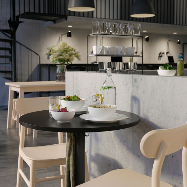 An anthracite/anthracite STENSELE table