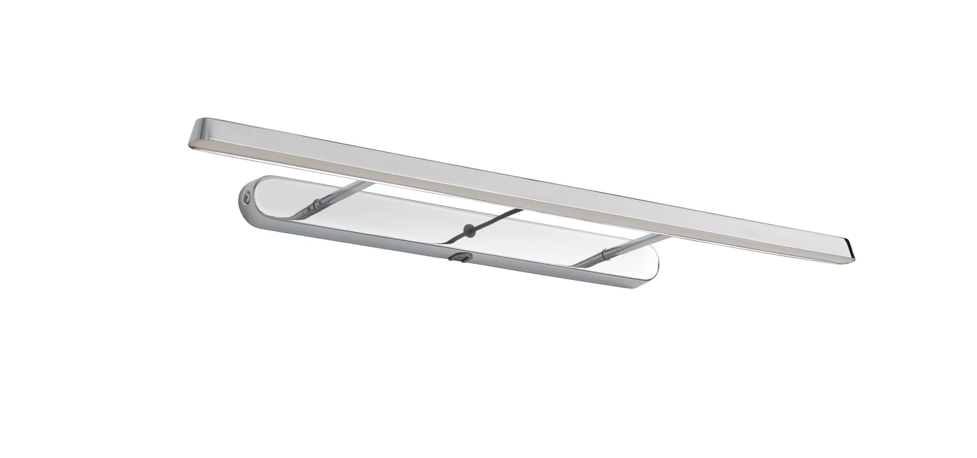 IKEA FLASKPOST LED skåp-/vägglampa, förkromad, 56 cm