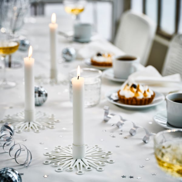 A white FRÖJDA candlestick