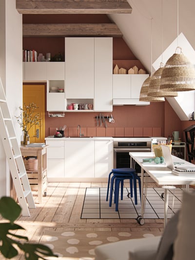 A fun, youthful kitchen in a multifunctional studio - IKEA