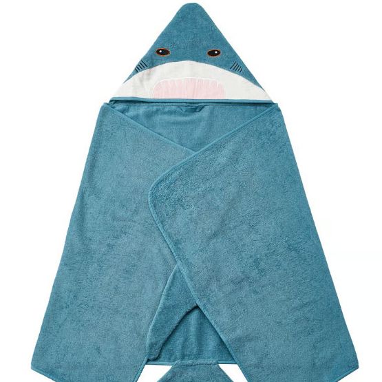 BLÅVINGAD Handdoek met capuchon