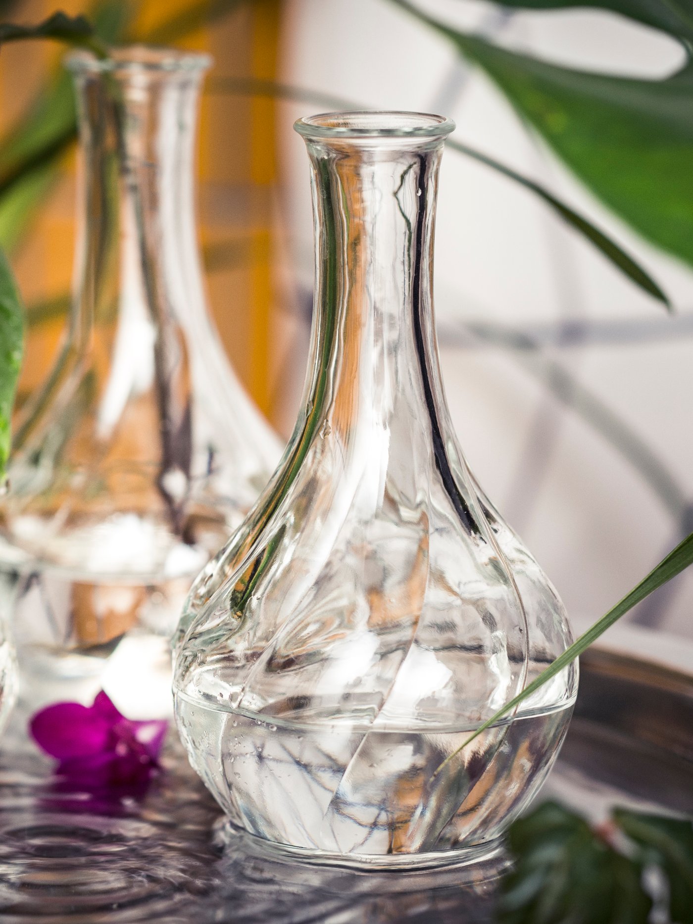 Vase en verre transparent VILJESTARK