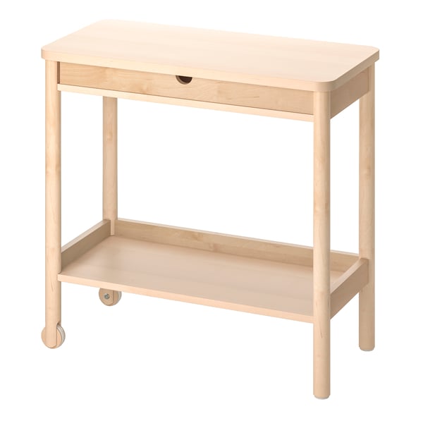 A birch RÖNNINGE trolley