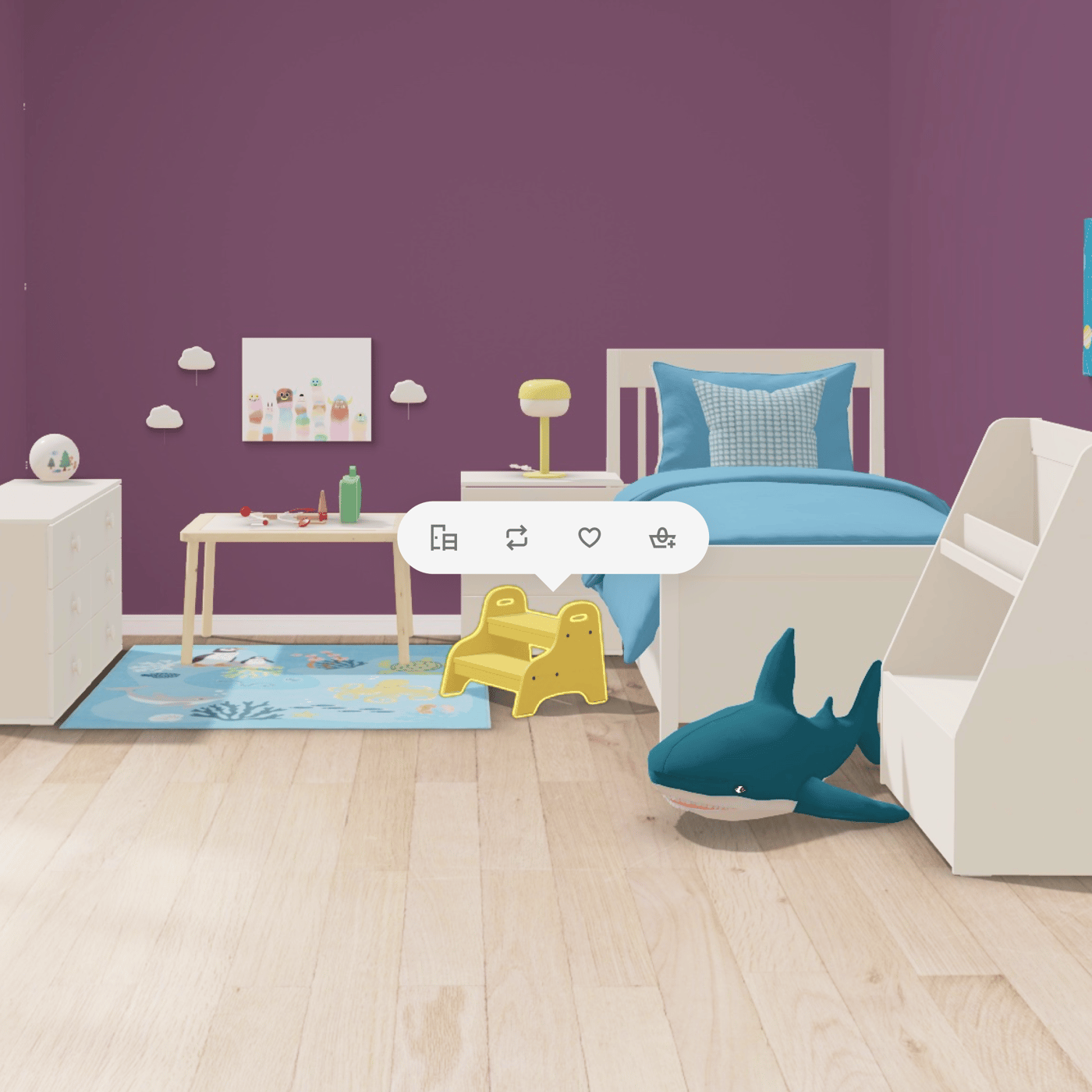 Ein Screenshot einer IKEA Kreativ Planung ist zu sehen.