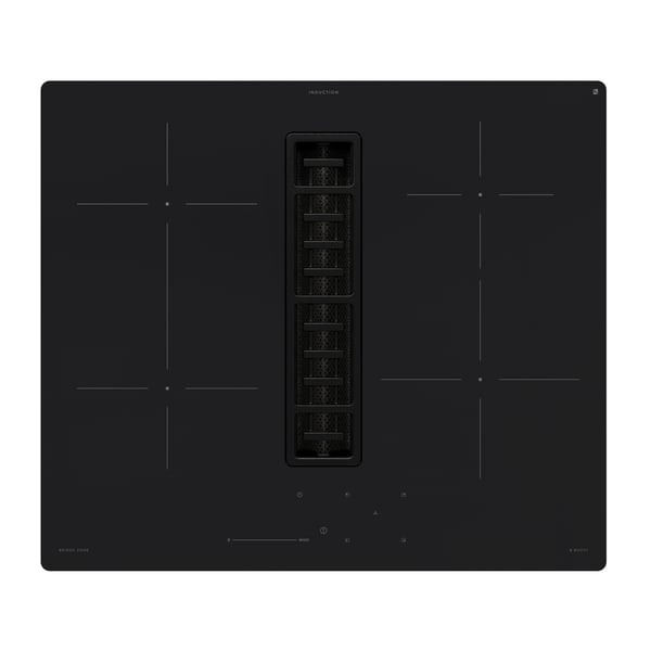 An IKEA 500 black FÖRDELAKTIG induction hob/integrated extractor in the NA