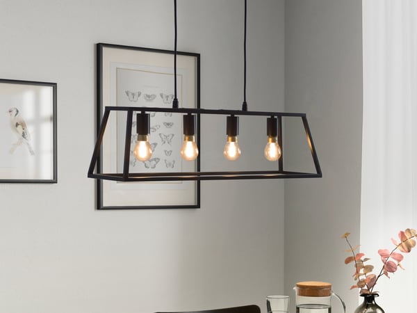 Zwarte hanglamp 