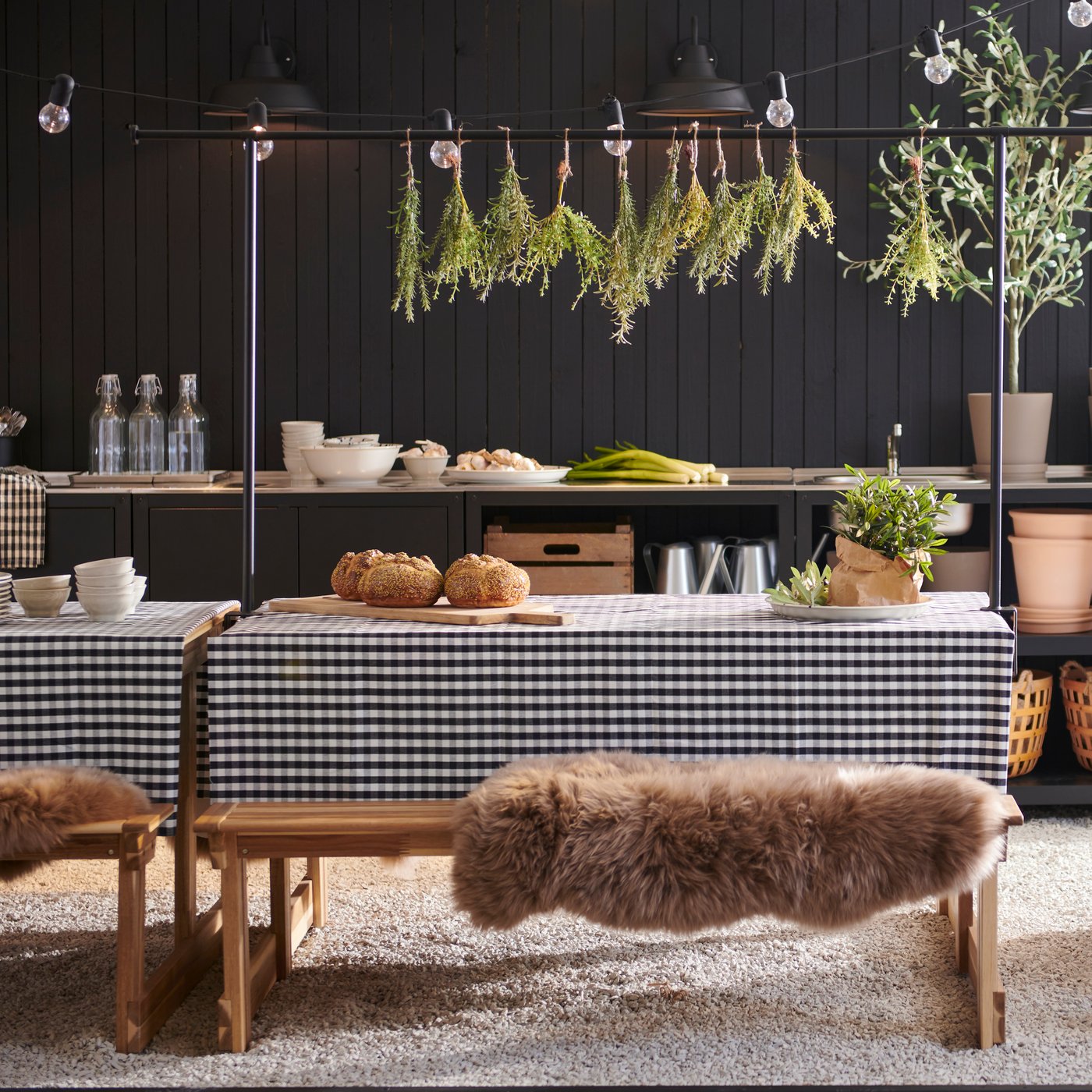 A light brown ULLERSLEV sheepskin