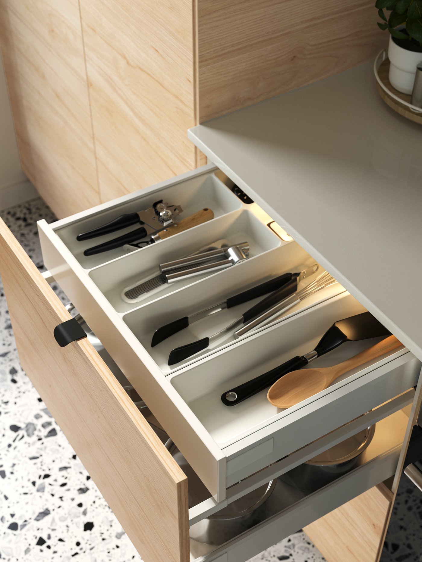 A light ash effect ASKERSUND drawer front