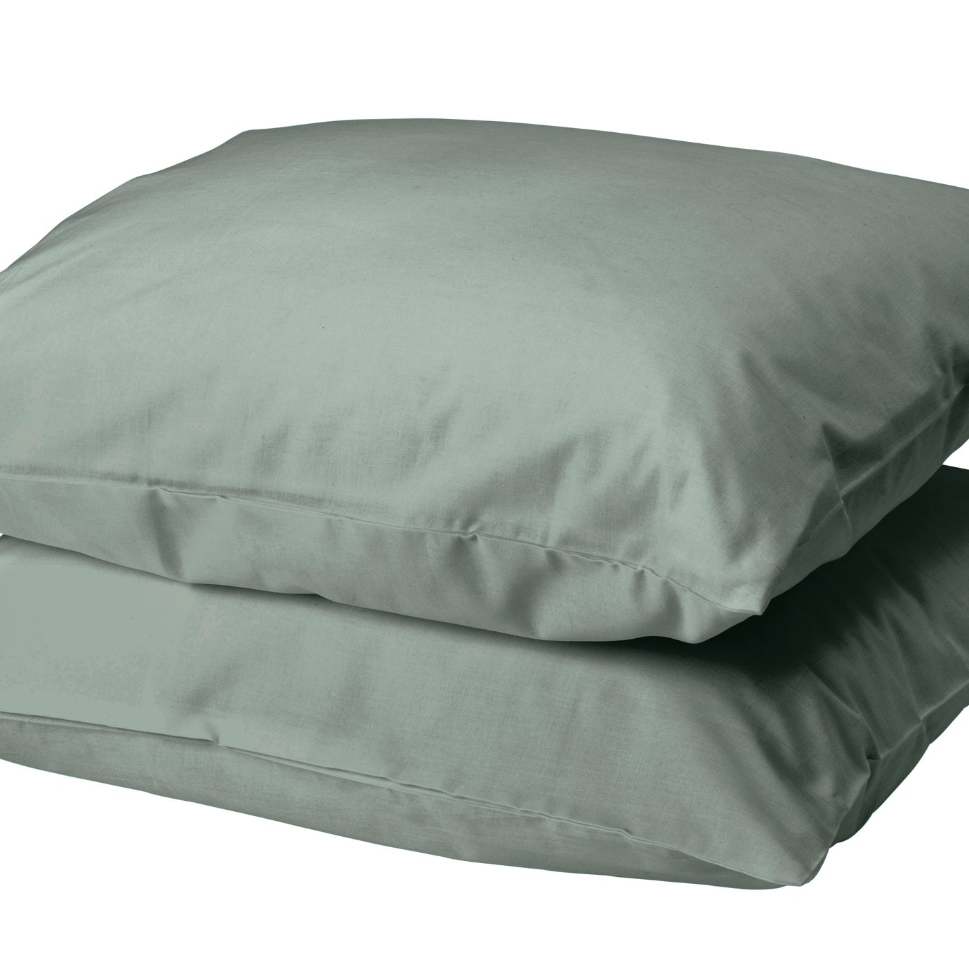 A grey-green DVALA pillowcase in the NA