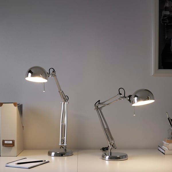 lampe de bureau nickelé forsa à 19,99€ au lieu de 24,99€