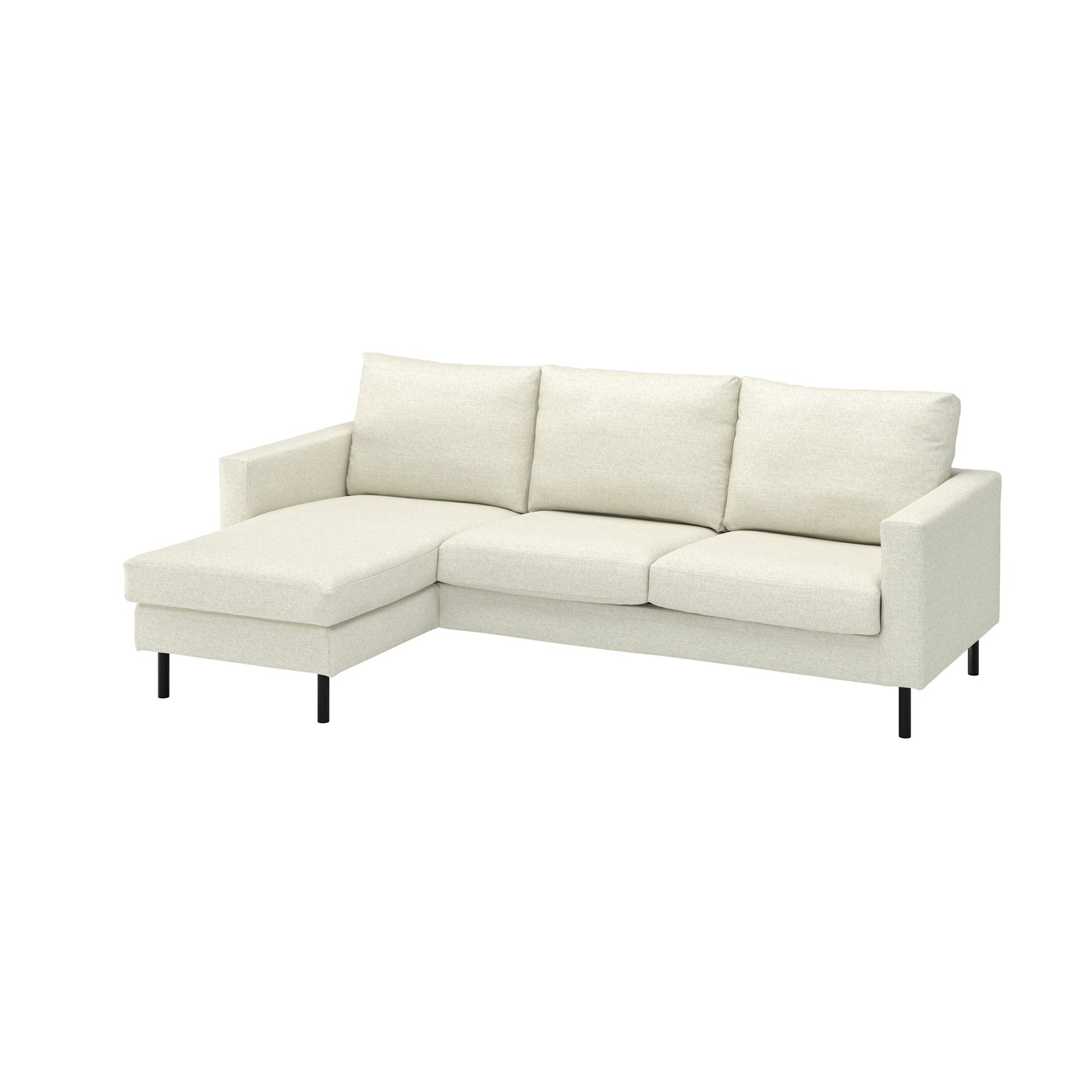 IKEA SALTSJÖBADEN 3-sitssoffa med schäslong, gunnared beige