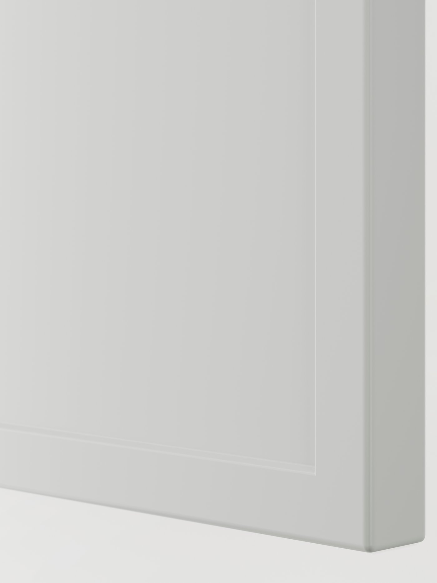 An ASPUDDEN light grey door.