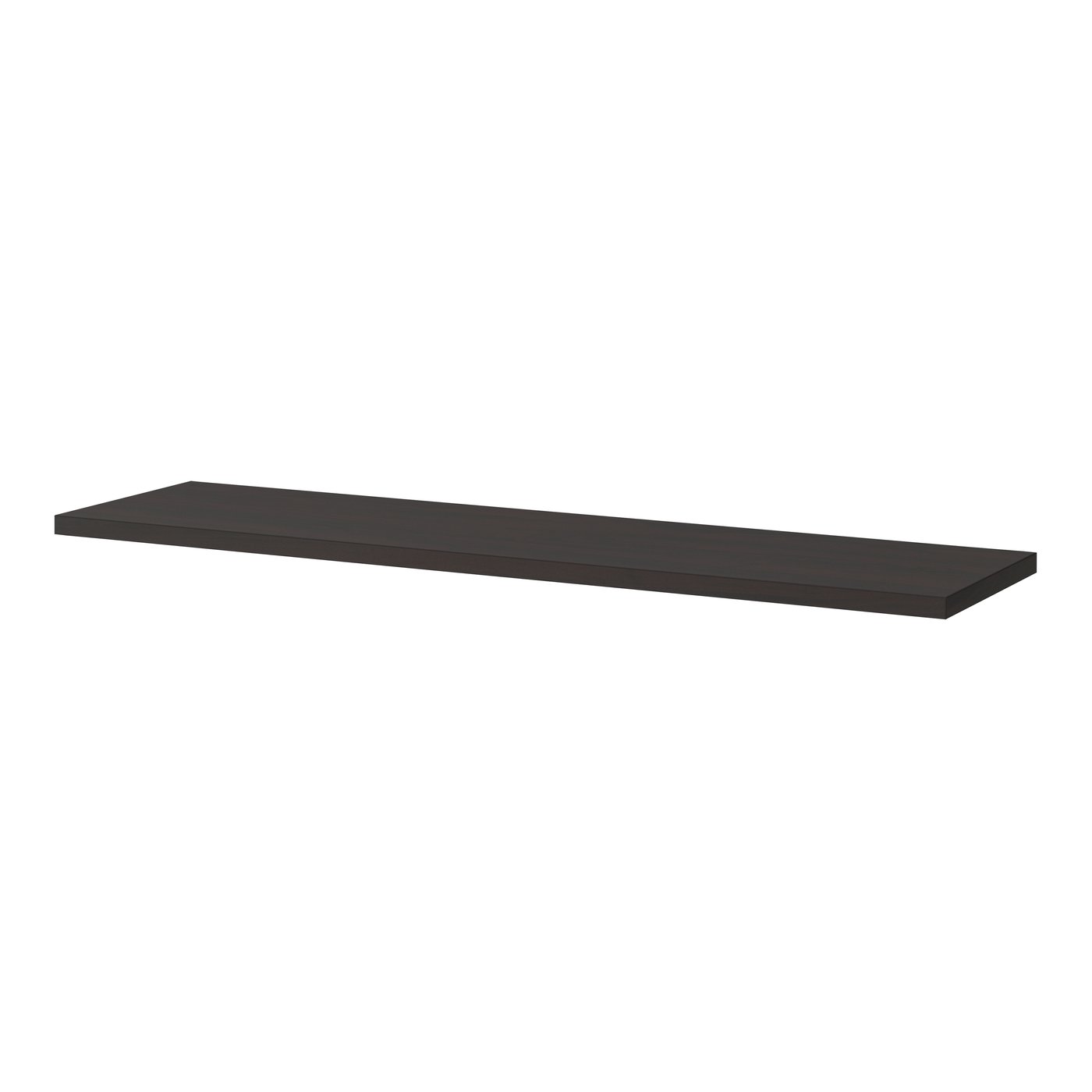 IKEA BERGSHULT hyllplan, brunsvart, 120x30 cm