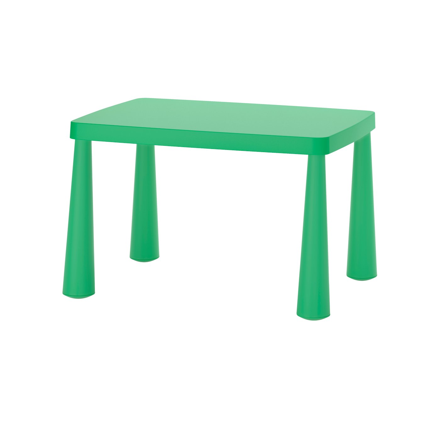 IKEA MAMMUT barnbord, inom-/utomhus/klargrön, 77x55 cm
