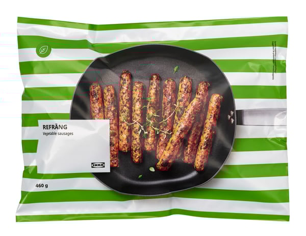 A frozen REFRÄNG vegetable sausages