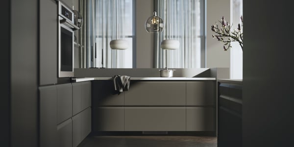 A beige BLÅSVERK pendant lamp