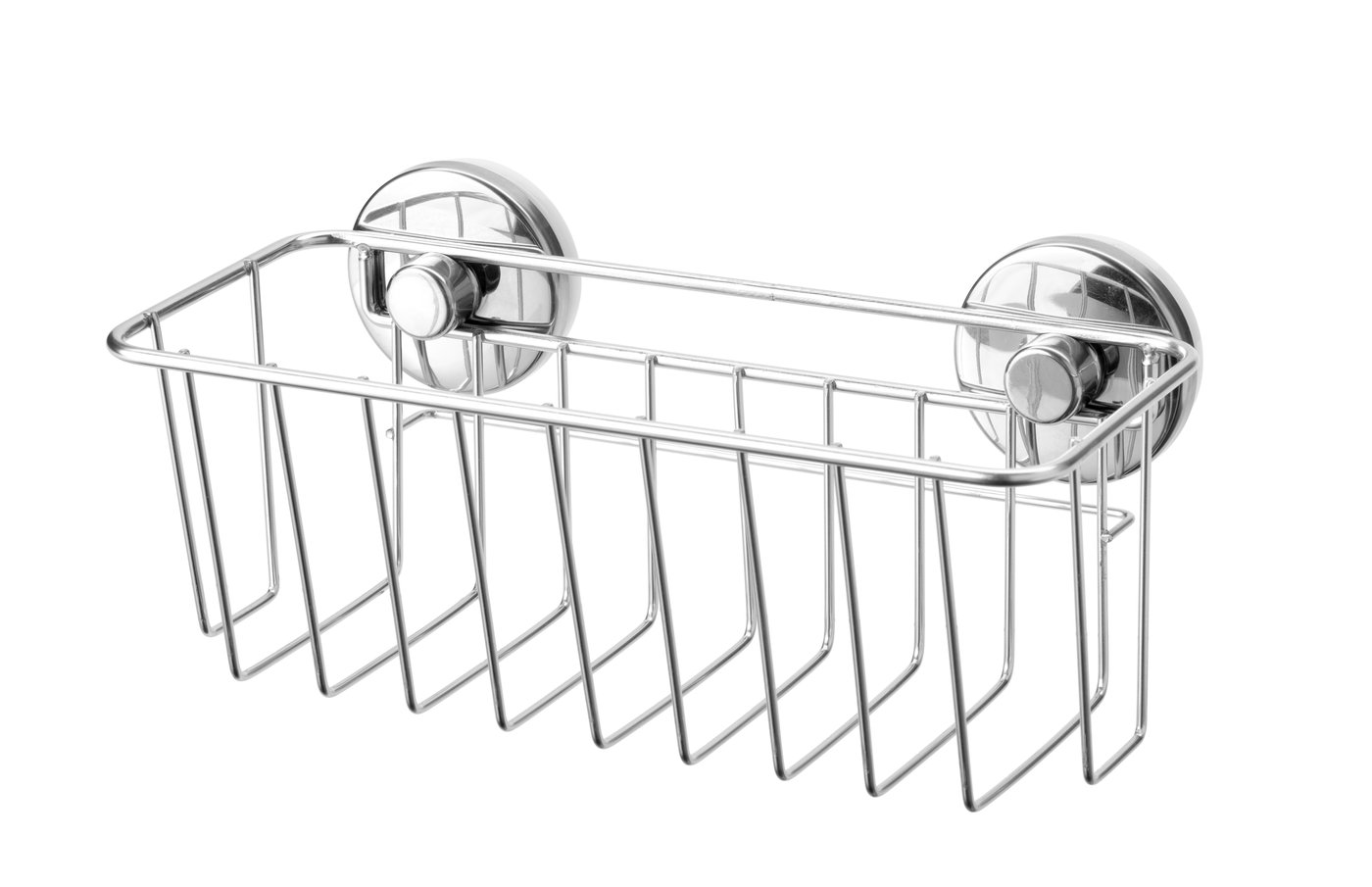 IKEA - KROKFJORDEN Korb mit Saugnapf, verzinkt 24x11 cm