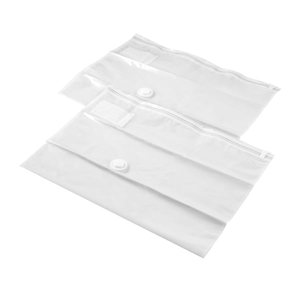 A light grey SPANTAD vacuum-sealed bag