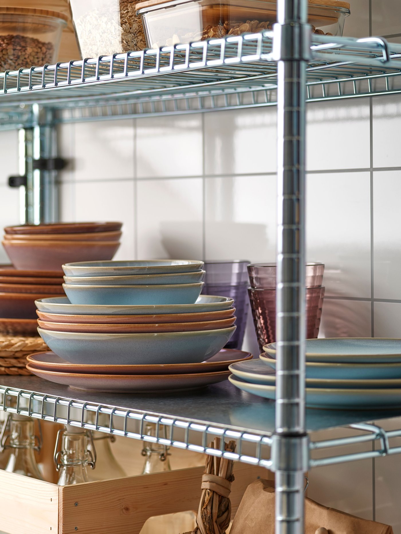 A light blue FÄRGKLAR bowl