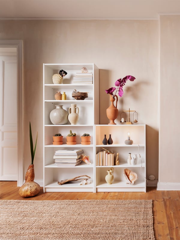 A white BILLY bookcase