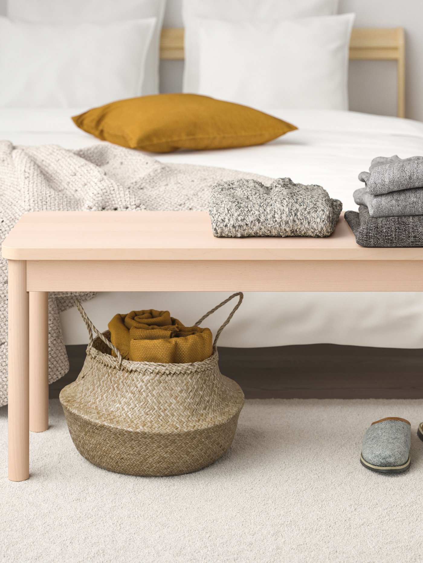 A birch RÖNNINGE bench