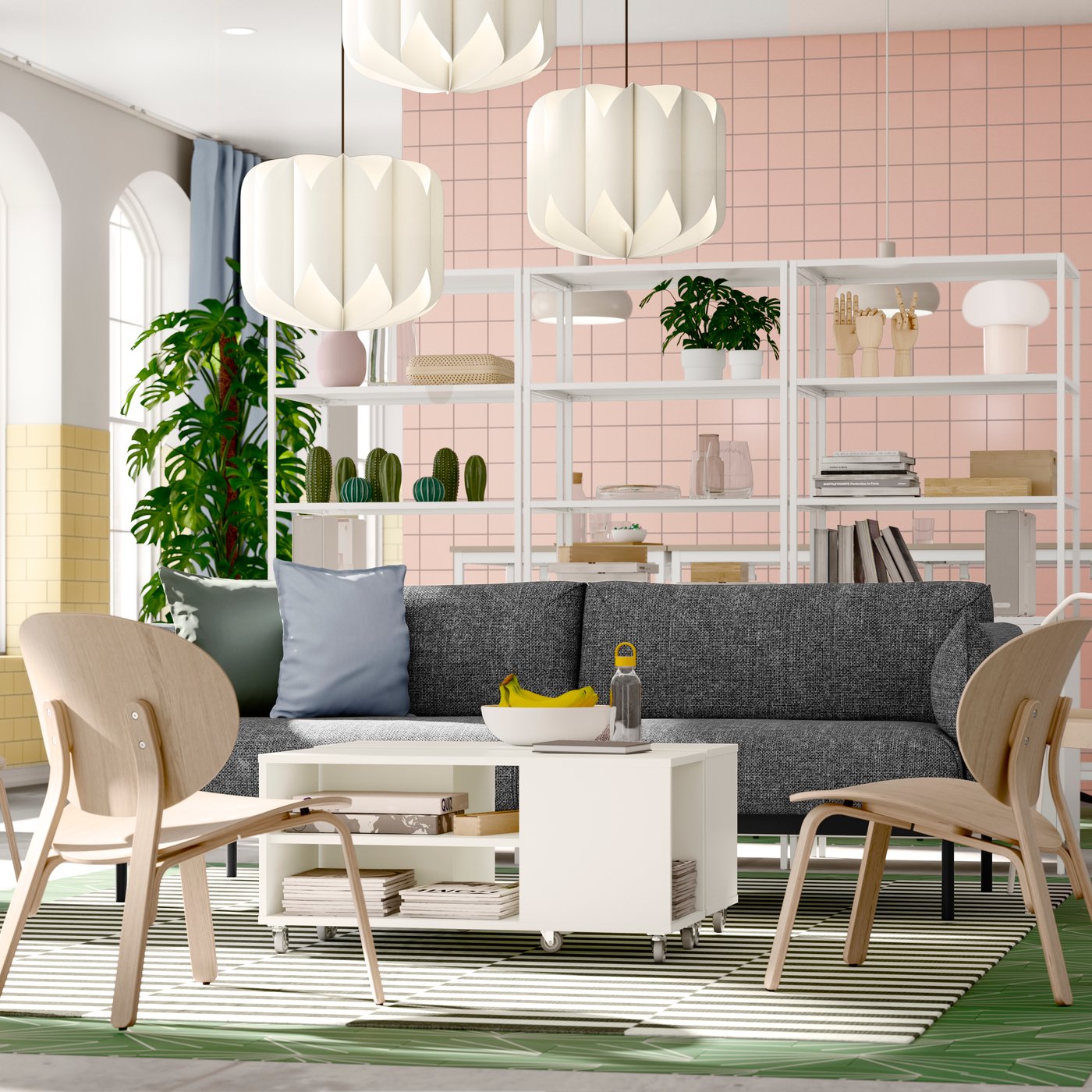 A white VIHALS coffee table