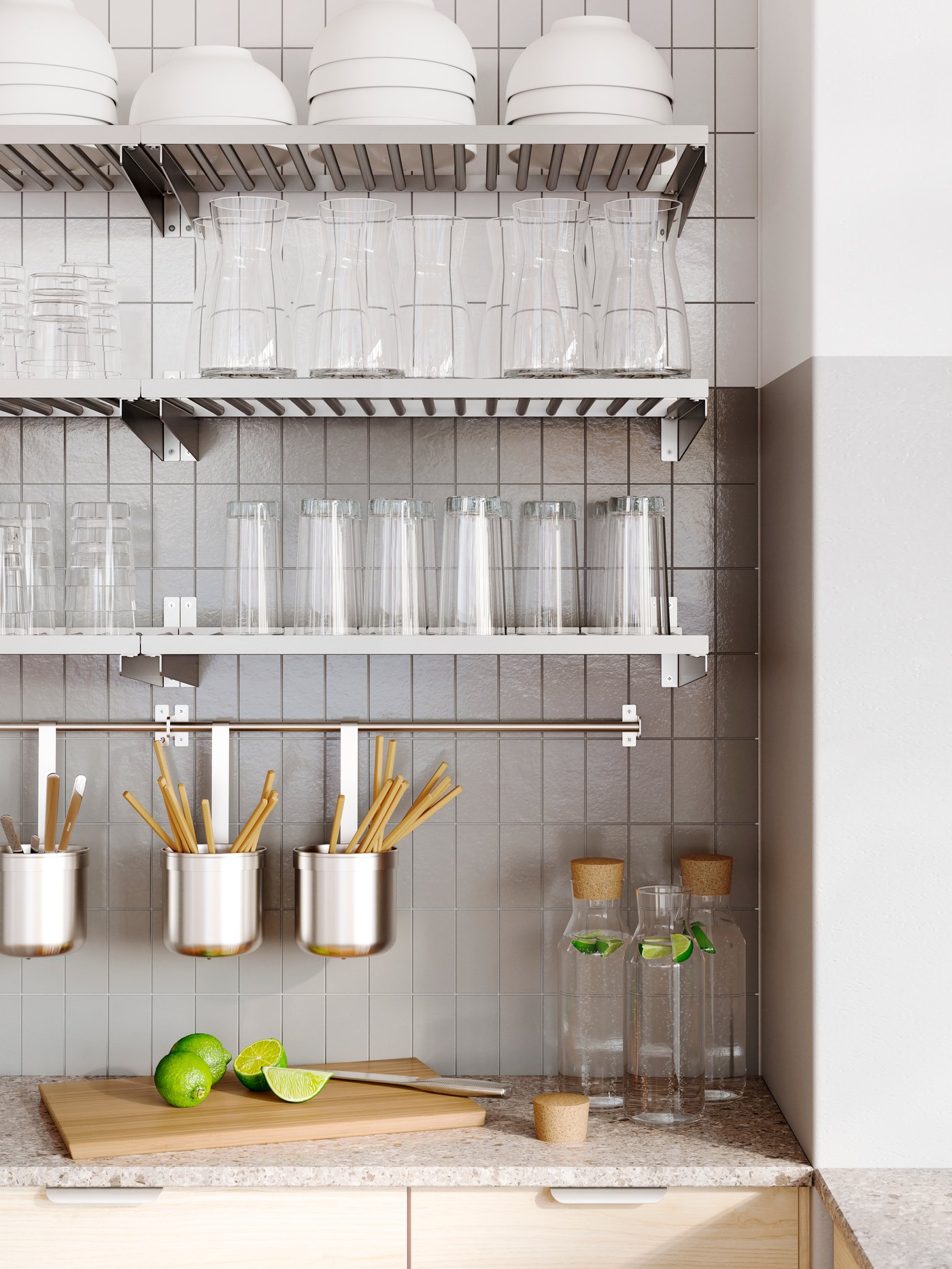 A white HACKÅS handle