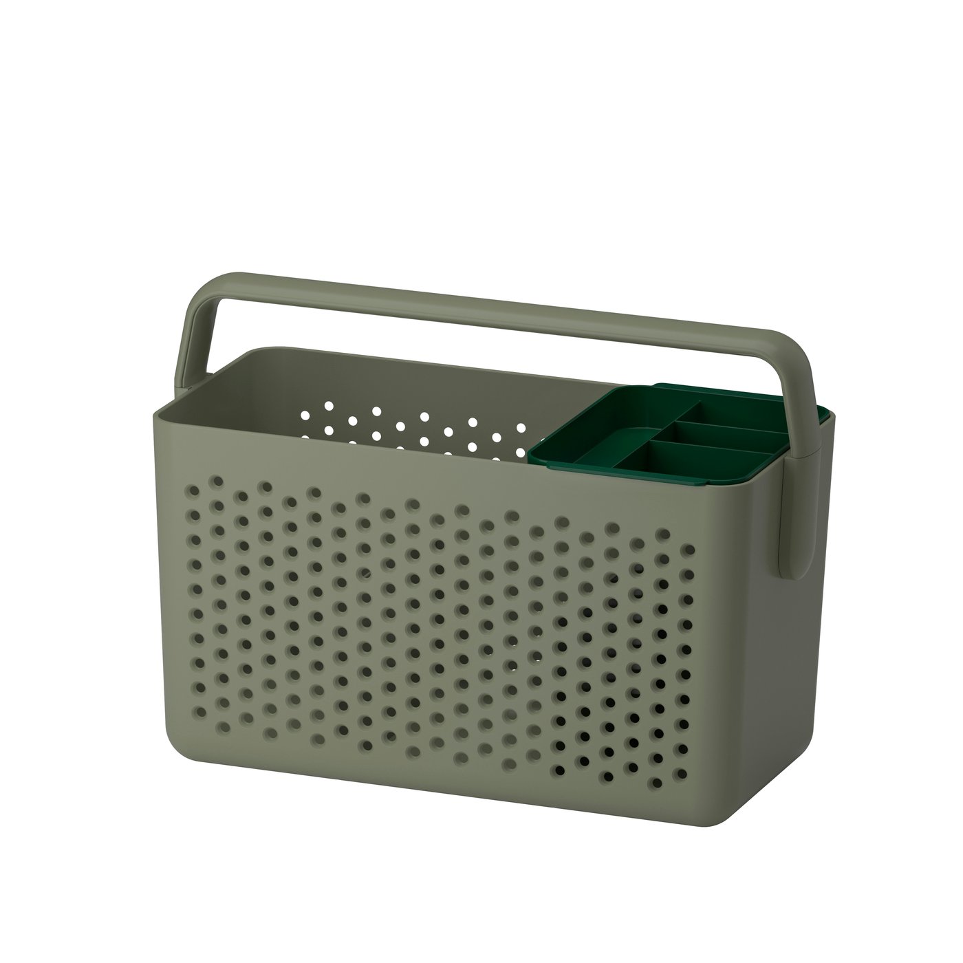 IKEA UPPRÄMEN förvaringskorg, grågrön, 35x17x25 cm