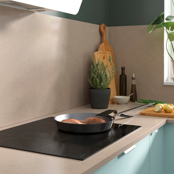 An IKEA 500 black SMAKLIG induction hob