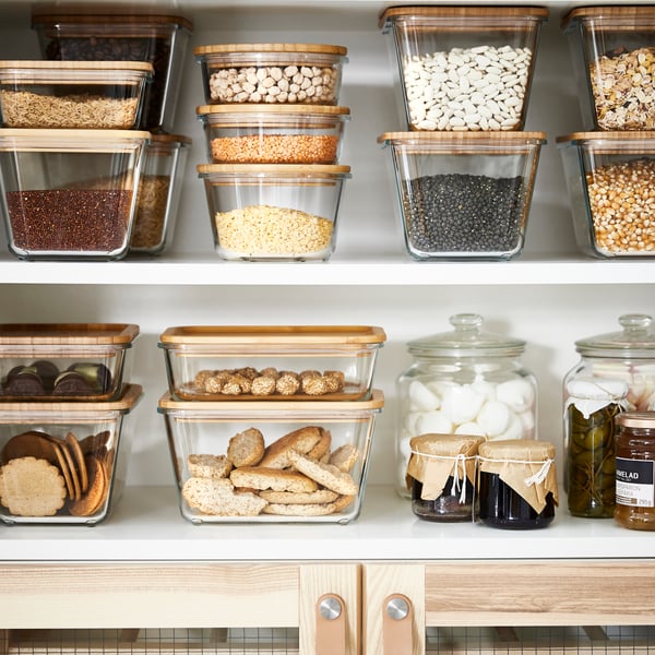 Un contenitore per alimenti IKEA 365+ rettangolare/in vetro