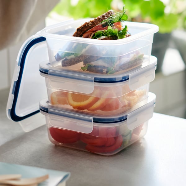 A square/plastic IKEA 365+ food container in the NA