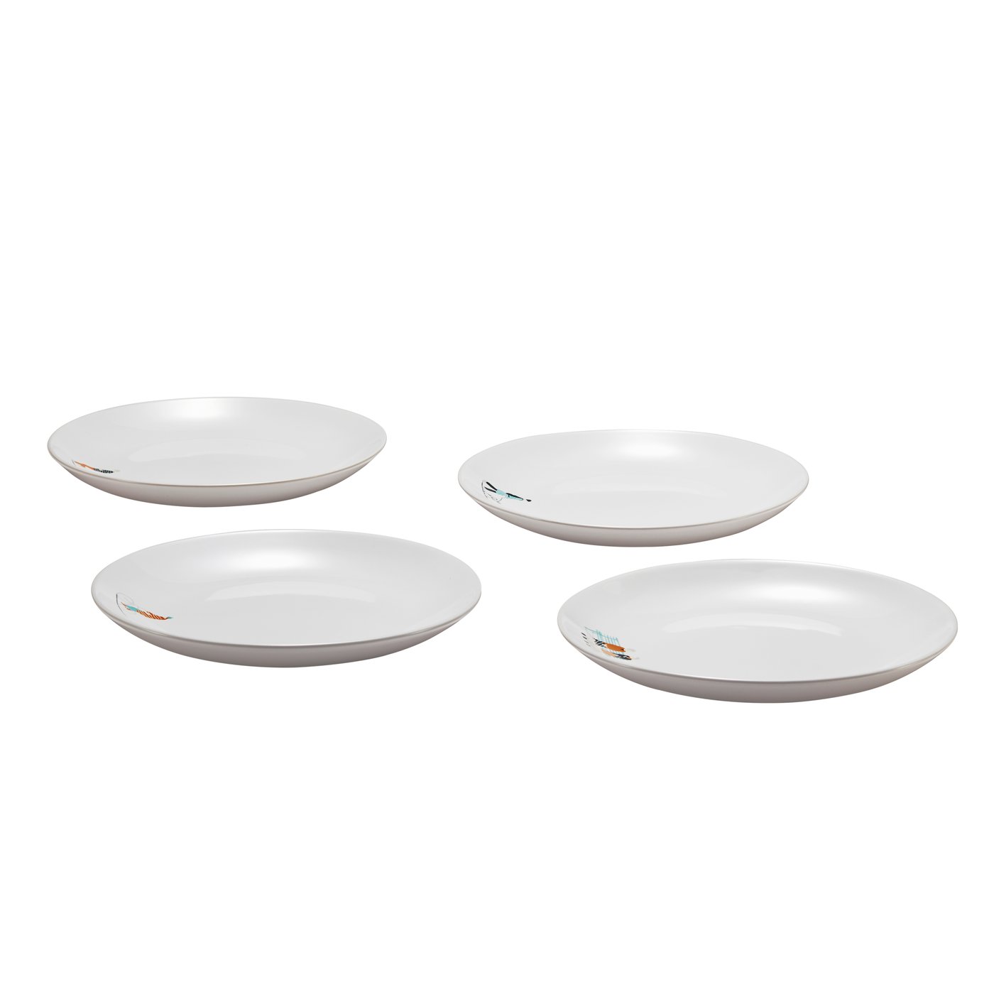 IKEA SPJUTLILJA assiett, mönstrad, 20 cm