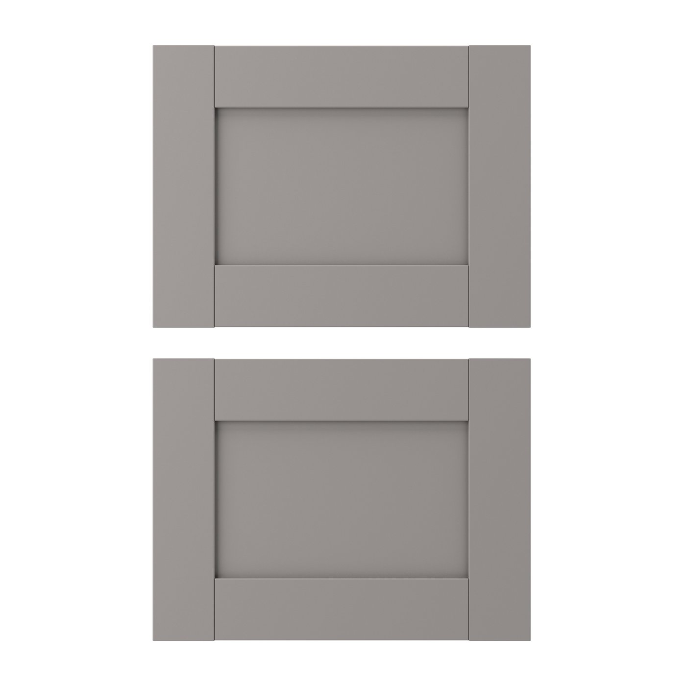 IKEA ENHET lådfront, grå ram, 40x30 cm