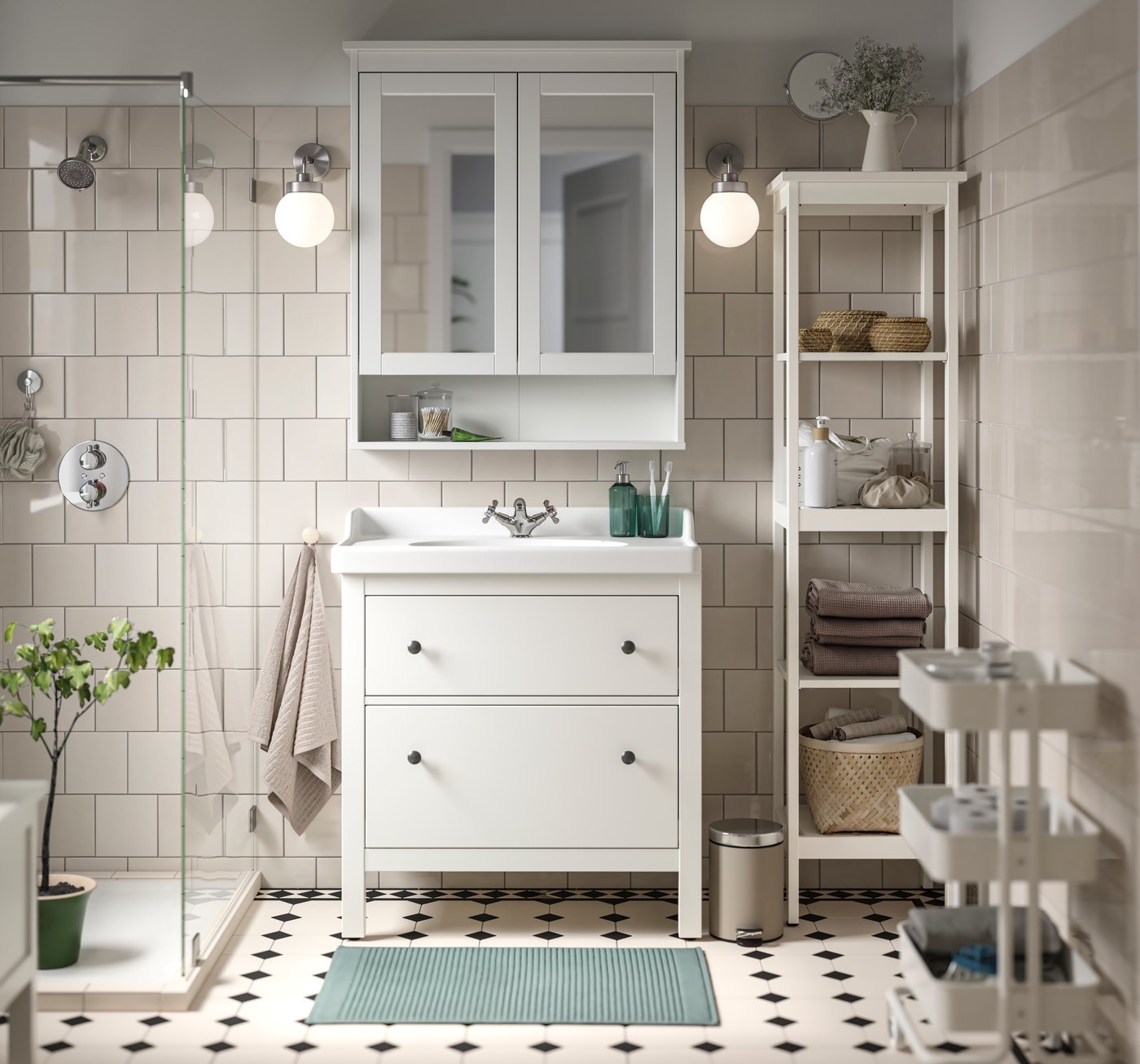 A SKISSEN 3-piece bathroom set