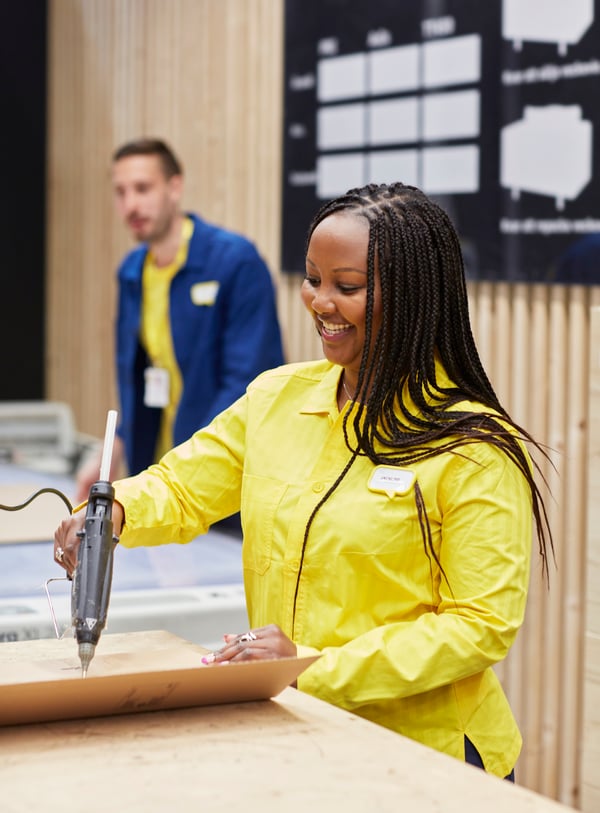 An IKEA co-worker