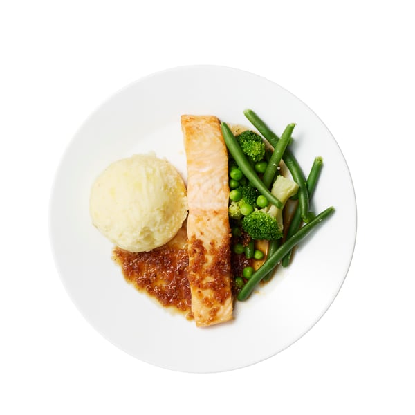 サーモンフィレ ガーリックソース