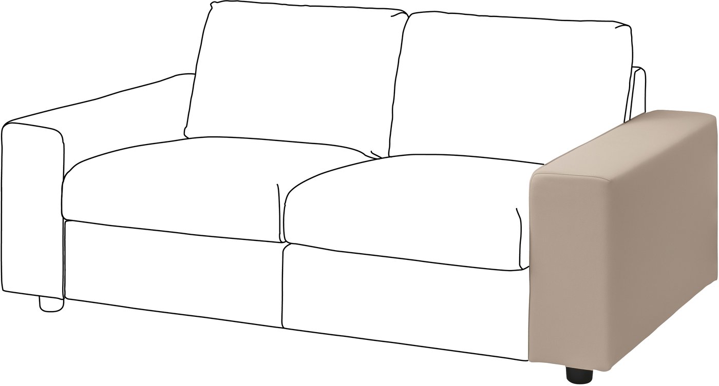 IKEA VIMLE armstöd, brett/hallarp beige