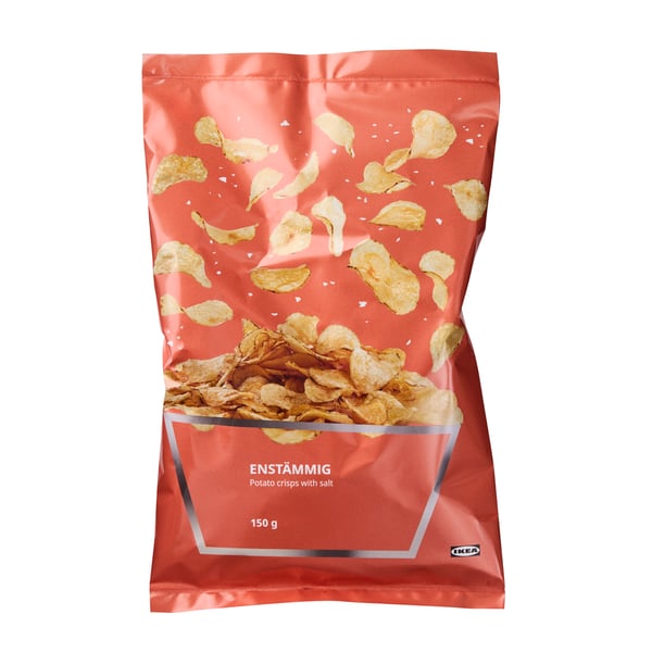 Una confezione di patatine salate ENSTÄMMIG