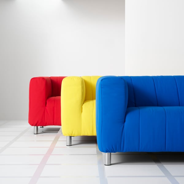 A Långban bright blue KLIPPAN 2-seat sofa