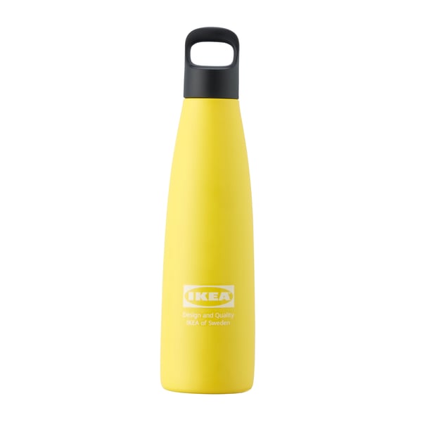 An yellow EFTERTRÄDA steel vacuum flask