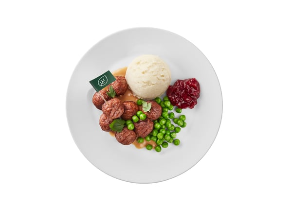 En tallrik med plantbullar.