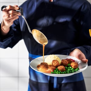 A frozen HUVUDROLL chicken meatballs