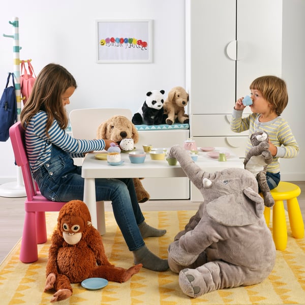 A mixed colours DUKTIG 3-piece tea playset.