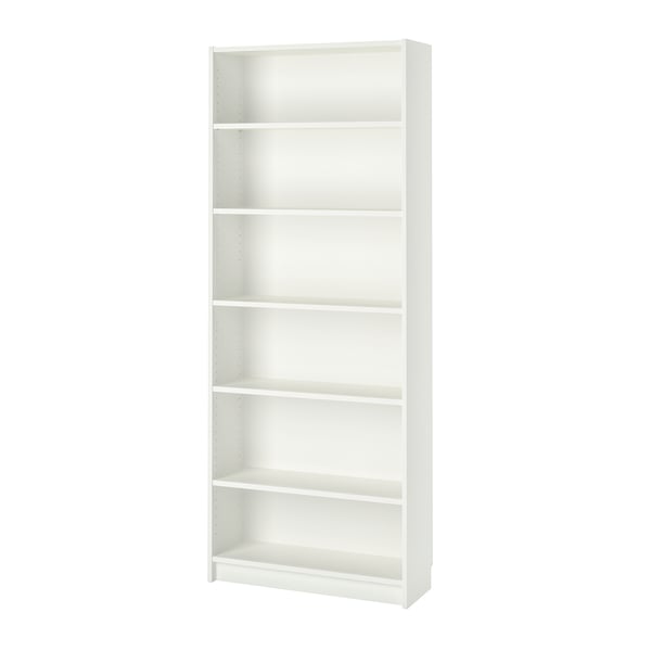 A white BILLY bookcase in the NA