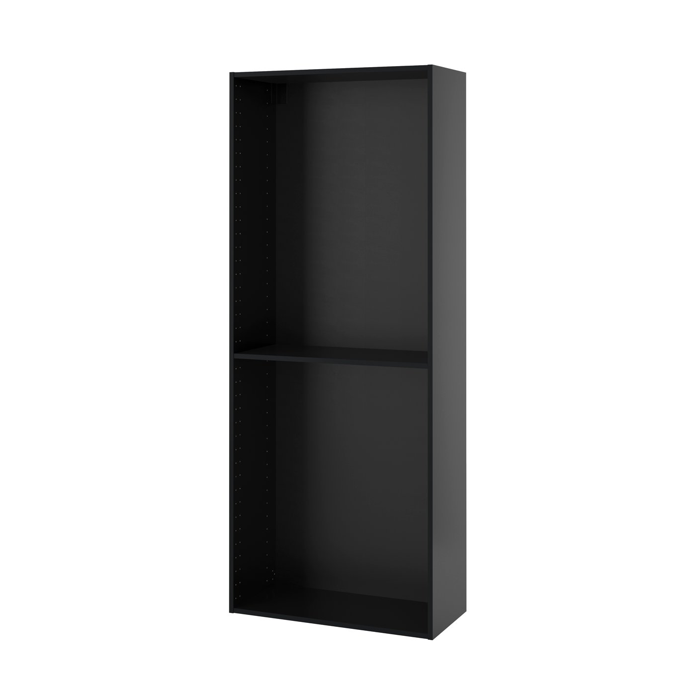 IKEA METOD högskåp, svartgrå, 80x37x200 cm