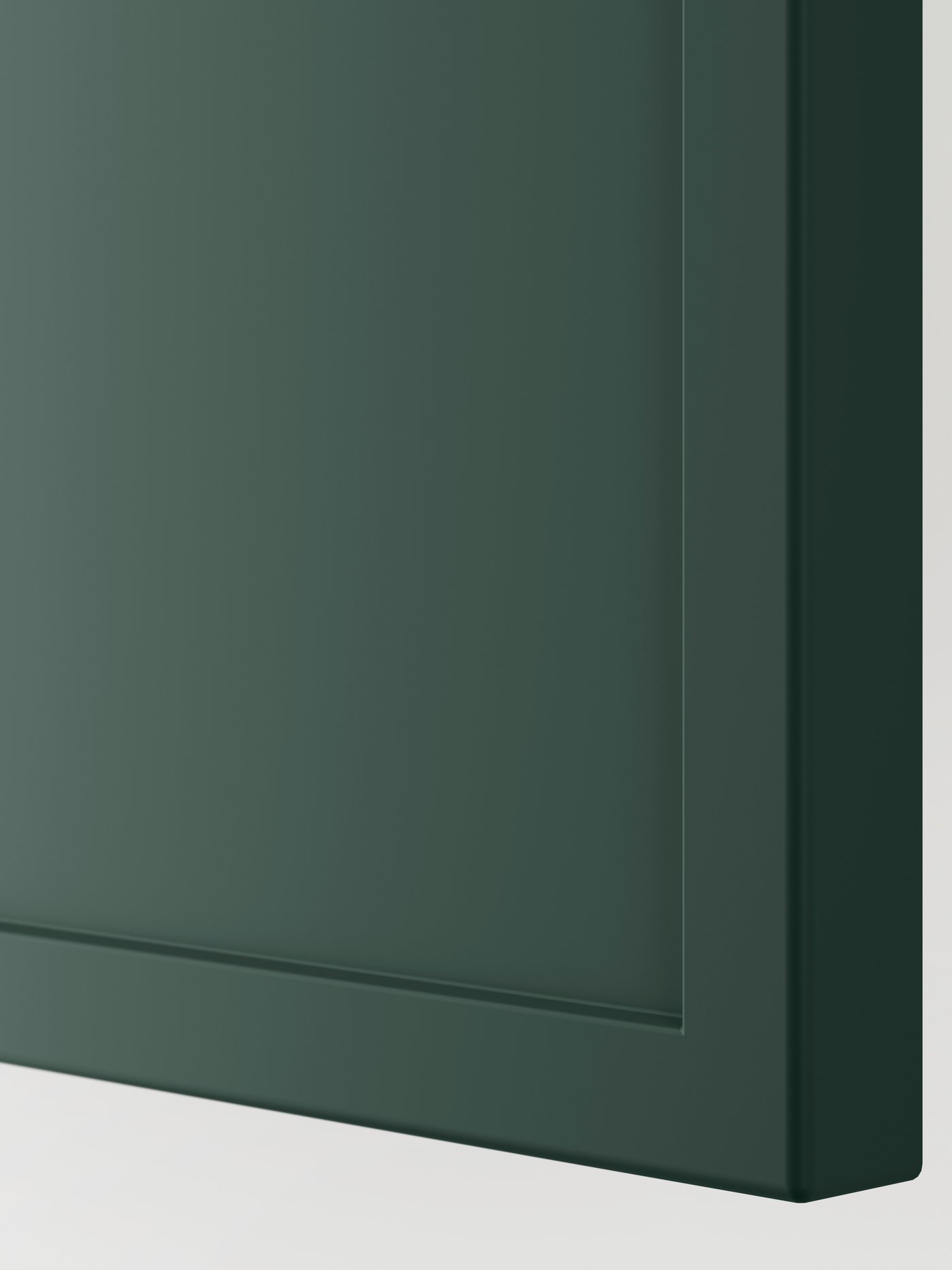 An ASPUDDEN dark grey-green door.