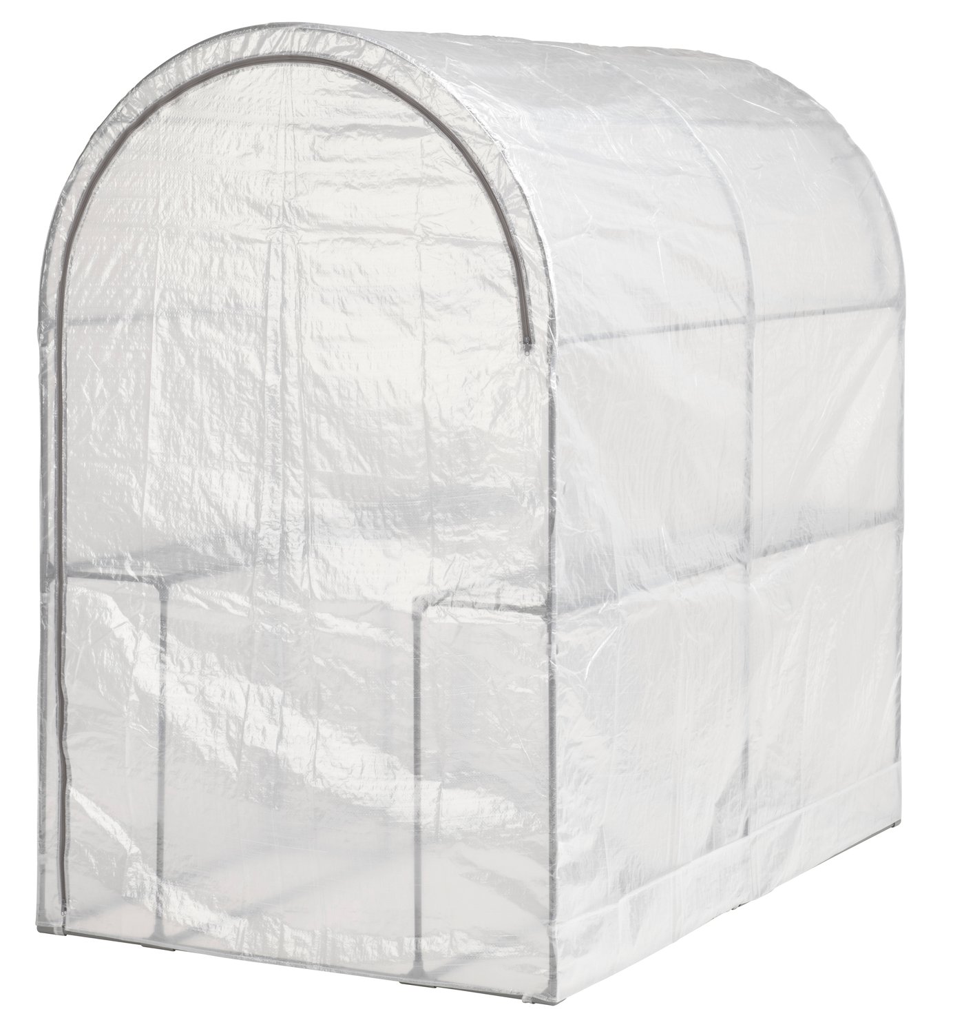 IKEA ASPAREN växthus, transparent vit, 123x190x190 cm